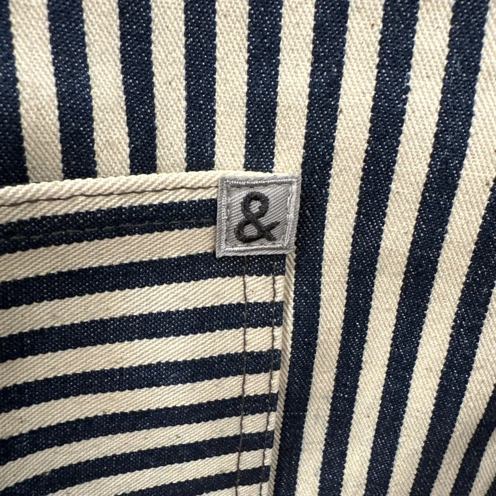 Hedley & Bennett Bistro Apron Pockets Tie Waist Heavy Duty Thick Stripes NEW